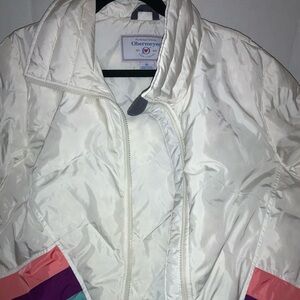 Obermeyer Women's White and Multicolor Ski Jacket